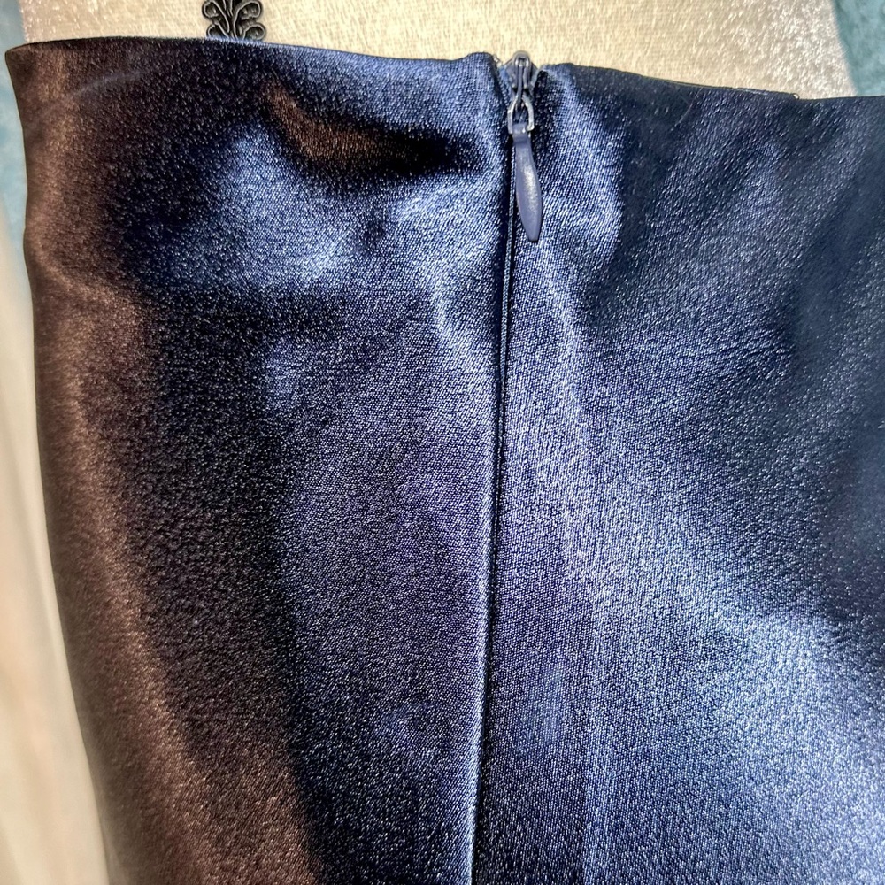 🌟 Alcea Rosea Satin Bias Cut Midi Skirt Sz XXL - Picture 5 of 11